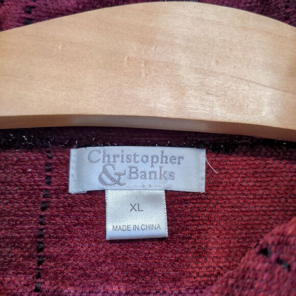 Christopher & Banks Women's Button Up Jacket Multicolor XL Long Sleeve - Picture 9 of 13